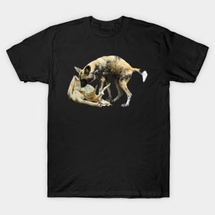 African Painted Wolf aka African Painted Dog T-Shirt